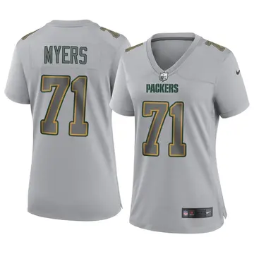 Nike Josh Myers Women's Game Green Bay Packers Gray Atmosphere Fashion Jersey