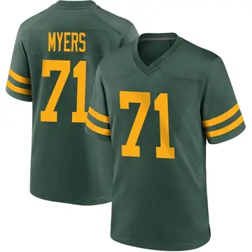 Nike Josh Myers Youth Game Green Bay Packers Green Alternate Jersey