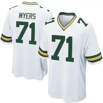 Nike Josh Myers Youth Game Green Bay Packers White Jersey