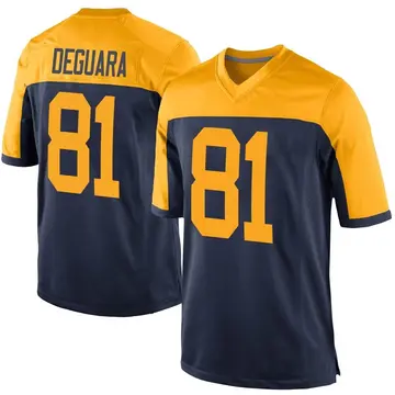 Nike Josiah Deguara Men's Game Green Bay Packers Navy Alternate Jersey