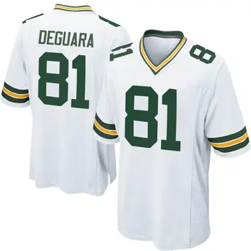 Nike Josiah Deguara Men's Game Green Bay Packers White Jersey