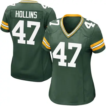 Nike Justin Hollins Women's Game Green Bay Packers Green Team Color Jersey