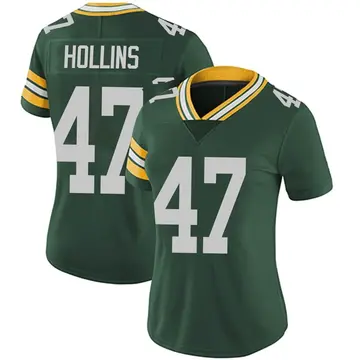 Nike Justin Hollins Women's Limited Green Bay Packers Green Team Color Vapor Untouchable Jersey