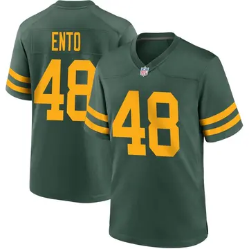 Nike Kabion Ento Youth Game Green Bay Packers Green Alternate Jersey