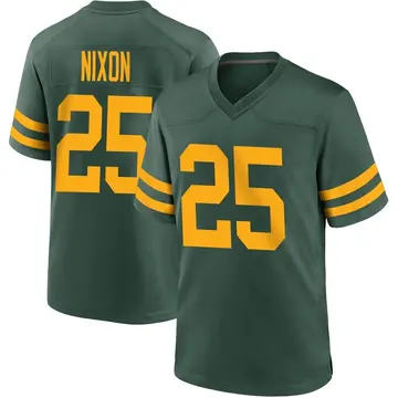 Nike Keisean Nixon Men's Game Green Bay Packers Green Alternate Jersey