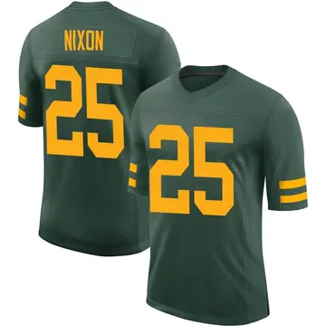 Nike Keisean Nixon Men's Limited Green Bay Packers Green Alternate Vapor Jersey