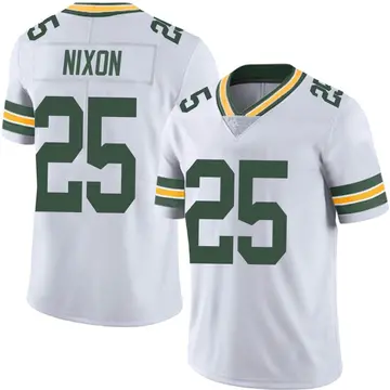 Nike Keisean Nixon Men's Limited Green Bay Packers White Vapor Untouchable Jersey