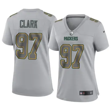 Nike Kenny Clark Women's Game Green Bay Packers Gray Atmosphere Fashion Jersey