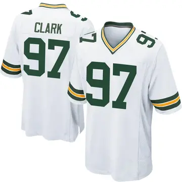 Nike Kenny Clark Youth Game Green Bay Packers White Jersey