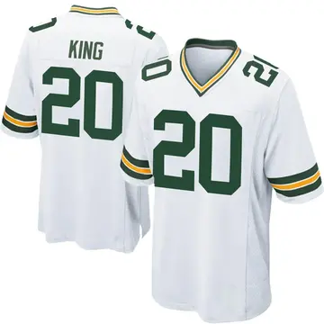 Nike Kevin King Men's Game Green Bay Packers White Jersey