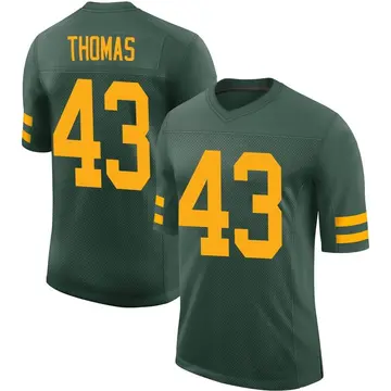 Nike Kiondre Thomas Men's Limited Green Bay Packers Green Alternate Vapor Jersey