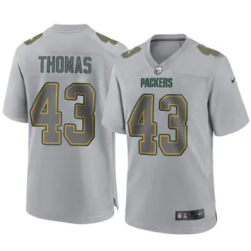 Nike Kiondre Thomas Youth Game Green Bay Packers Gray Atmosphere Fashion Jersey