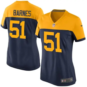 Nike Krys Barnes Women's Game Green Bay Packers Navy Alternate Jersey