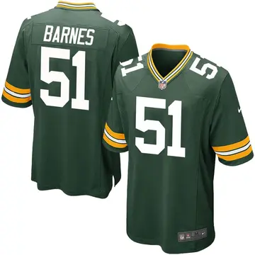 Nike Krys Barnes Youth Game Green Bay Packers Green Team Color Jersey
