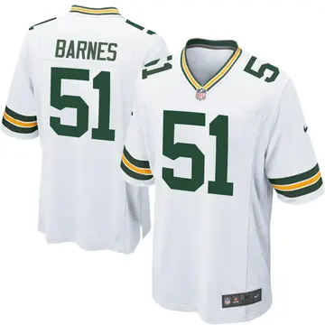 Nike Krys Barnes Youth Game Green Bay Packers White Jersey