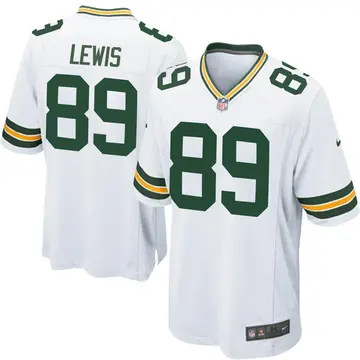 Nike Marcedes Lewis Men's Game Green Bay Packers White Jersey