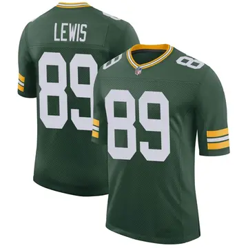 Nike Marcedes Lewis Men's Limited Green Bay Packers Green Classic Jersey