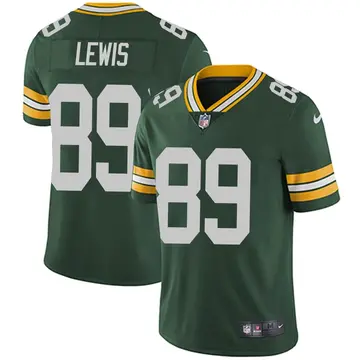 Nike Marcedes Lewis Men's Limited Green Bay Packers Green Team Color Vapor Untouchable Jersey