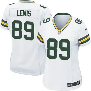 Nike Marcedes Lewis Women's Game Green Bay Packers White Jersey