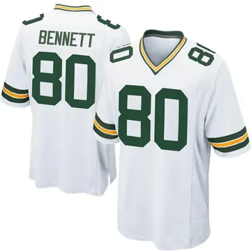 Nike Martellus Bennett Men's Game Green Bay Packers White Jersey