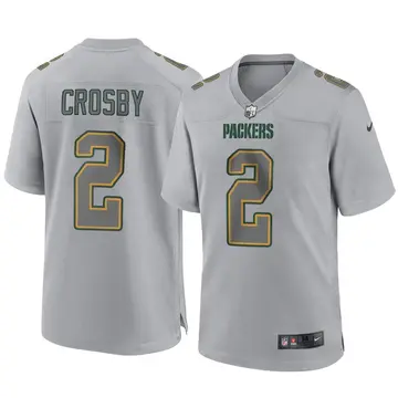 Nike Mason Crosby Men's Game Green Bay Packers Gray Atmosphere Fashion Jersey