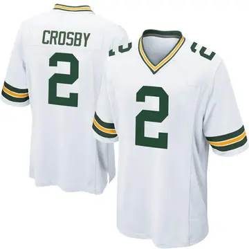 Nike Mason Crosby Men's Game Green Bay Packers White Jersey