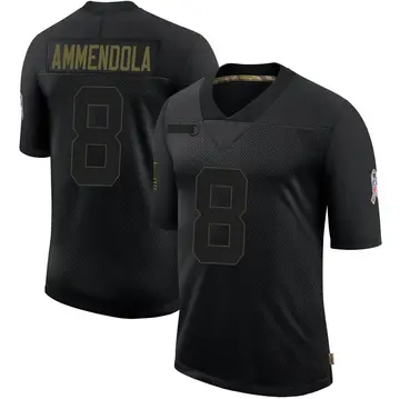 Nike Matt Ammendola Men's Limited Green Bay Packers Black 2020 Salute To Service Jersey
