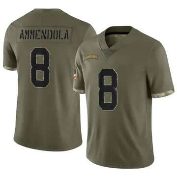 Nike Matt Ammendola Men's Limited Green Bay Packers Olive 2022 Salute To Service Jersey