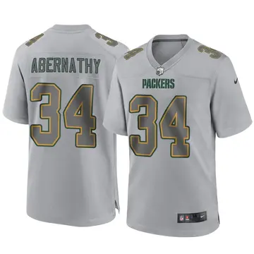 Nike Micah Abernathy Men's Game Green Bay Packers Gray Atmosphere Fashion Jersey
