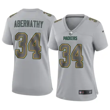 Nike Micah Abernathy Women's Game Green Bay Packers Gray Atmosphere Fashion Jersey
