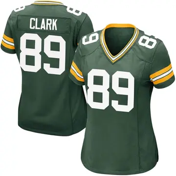 Nike Michael Clark Women's Game Green Bay Packers Green Team Color Jersey
