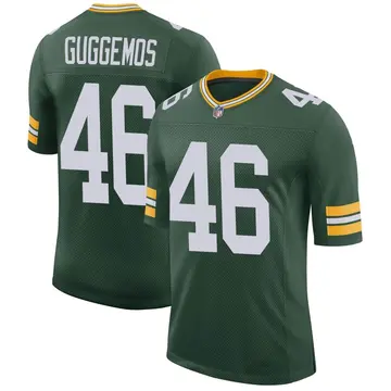 Nike Nick Guggemos Men's Limited Green Bay Packers Green Classic Jersey
