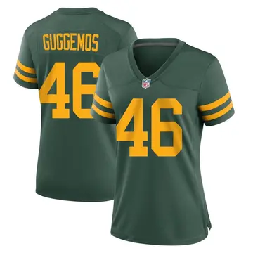 Nike Nick Guggemos Women's Game Green Bay Packers Green Alternate Jersey