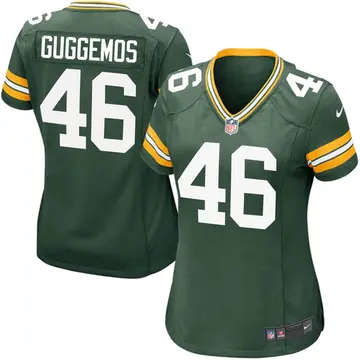 Nike Nick Guggemos Women's Game Green Bay Packers Green Team Color Jersey