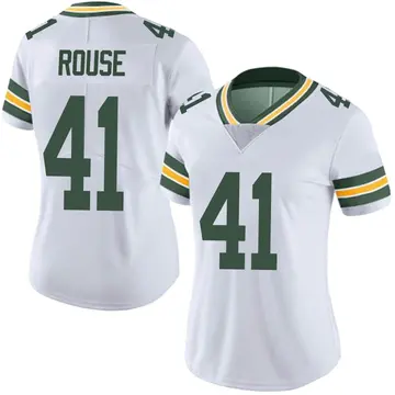 Nike Nydair Rouse Women's Limited Green Bay Packers White Vapor Untouchable Jersey