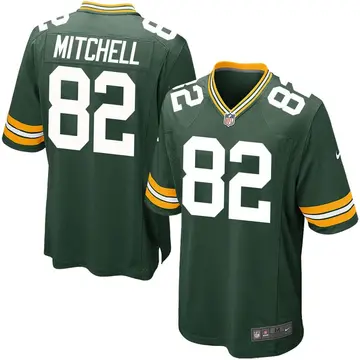 Nike Osirus Mitchell Men's Game Green Bay Packers Green Team Color Jersey
