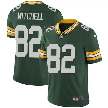 Nike Osirus Mitchell Men's Limited Green Bay Packers Green Team Color Vapor Untouchable Jersey