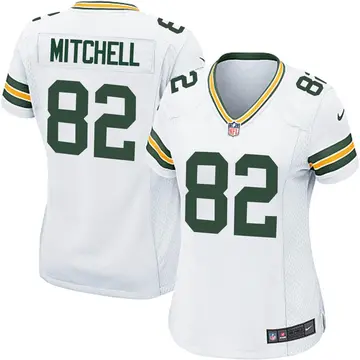 Nike Osirus Mitchell Women's Game Green Bay Packers White Jersey