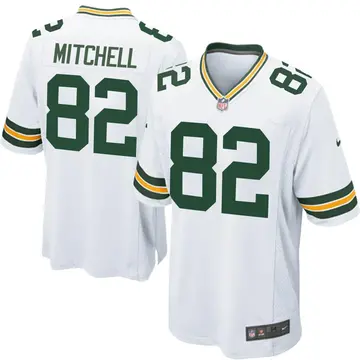 Nike Osirus Mitchell Youth Game Green Bay Packers White Jersey