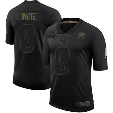 Nike Parker White Men's Limited Green Bay Packers Black 2020 Salute To Service Jersey