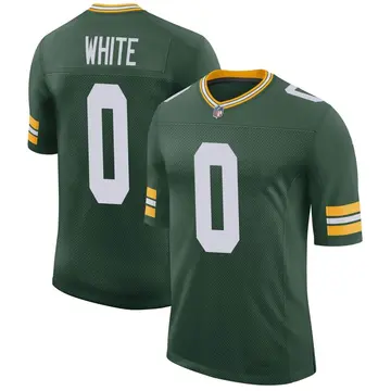 Nike Parker White Men's Limited Green Bay Packers Green Classic Jersey