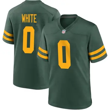 Nike Parker White Youth Game Green Bay Packers Green Alternate Jersey