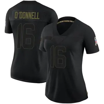 Nike Pat O'Donnell Women's Limited Green Bay Packers Black 2020 Salute To Service Jersey