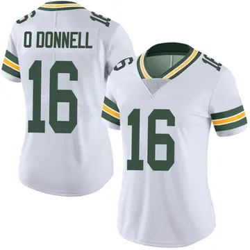 Nike Pat O'Donnell Women's Limited Green Bay Packers White Vapor Untouchable Jersey