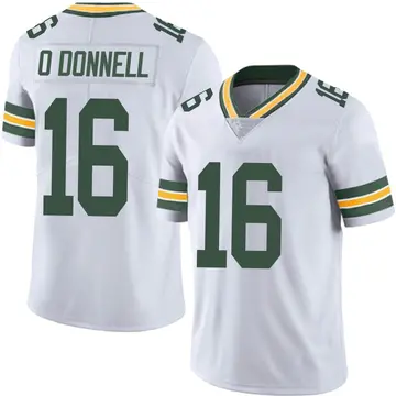 Nike Pat O'Donnell Youth Limited Green Bay Packers White Vapor Untouchable Jersey
