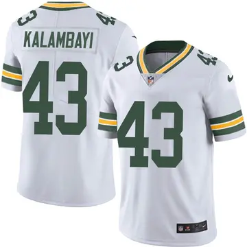 Nike Peter Kalambayi Men's Limited Green Bay Packers White Vapor Untouchable Jersey