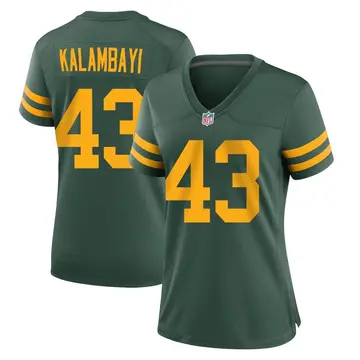 Nike Peter Kalambayi Women's Game Green Bay Packers Green Alternate Jersey