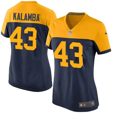 Nike Peter Kalambayi Women's Game Green Bay Packers Navy Alternate Jersey