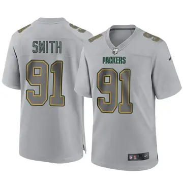 Nike Preston Smith Men's Game Green Bay Packers Gray Atmosphere Fashion Jersey