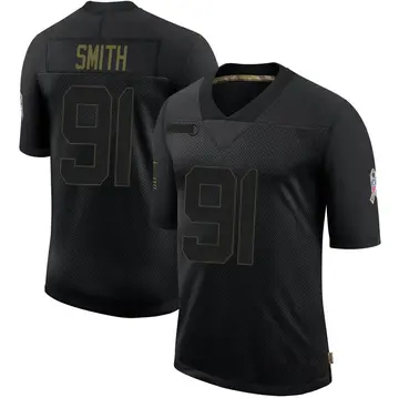 Nike Preston Smith Men's Limited Green Bay Packers Black 2020 Salute To Service Jersey